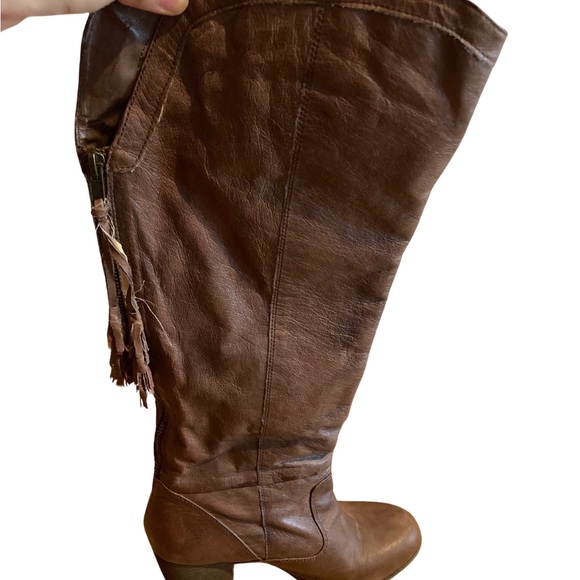 STEVE MADDEN BROWN BOOTS SIZE 8M - Picture 3 of 11